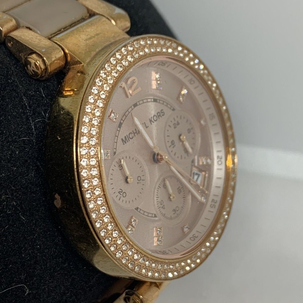 Michael Kors Mk5840 Women's Stainless Steel Analog Dial Quartz Wrist Watch Pb25 - Picture 3 of 9